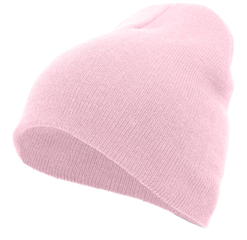 Pacific Headwear Basic Knit Beanie (601K), Color 'Pink'